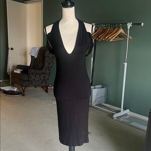 ASOS Black Backless Dress
